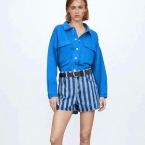 NWT! Zara high waisted jean shorts